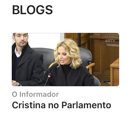 A Cristina deu Destaque