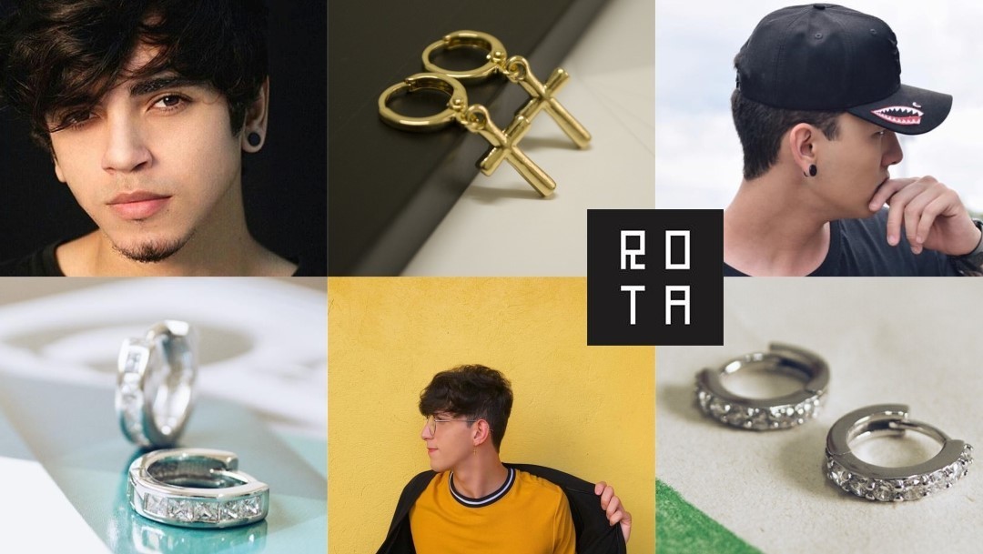 Brincos masculinos em Portugal é na ROTA