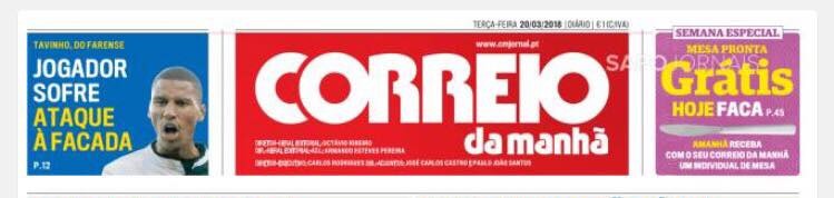 À facada no Correio da Manhã