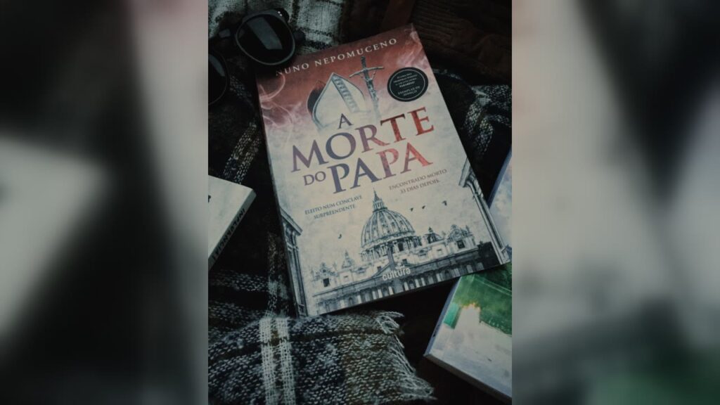 Capa do livro A Morte do Papa, de Nuno Nepomuceno